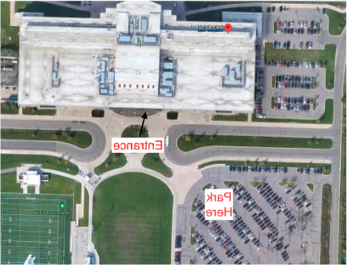 Map of Skyline parking/entrance